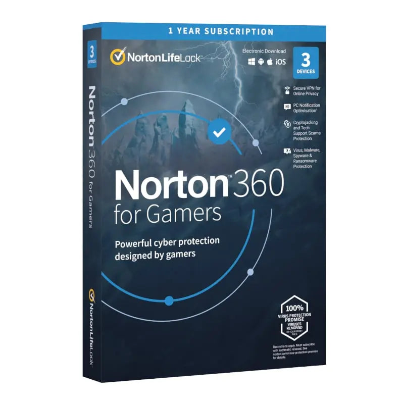 Norton 360 Gamer 50Gb AF 1 User 5 Device 12 Months Y.M Techprops