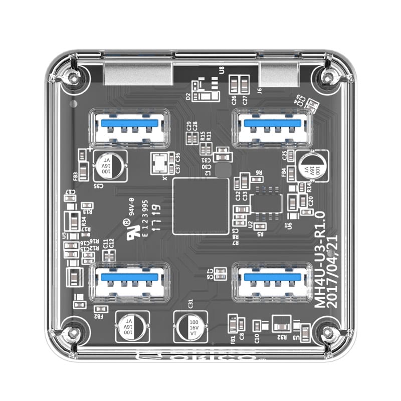 ORICO 4 Port USB3.0 Transparent Hub Orico