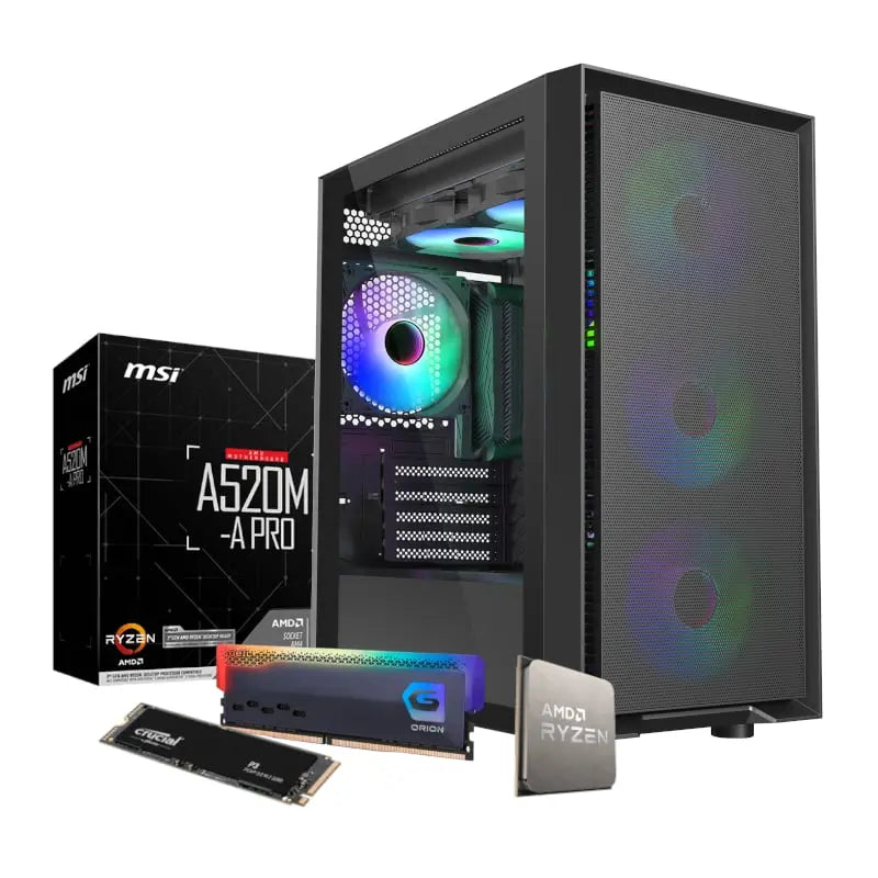 PCBuilder AMD Ryzen 5 5600G DEFENDER Windows 11 Gaming PC Y.M Techprops