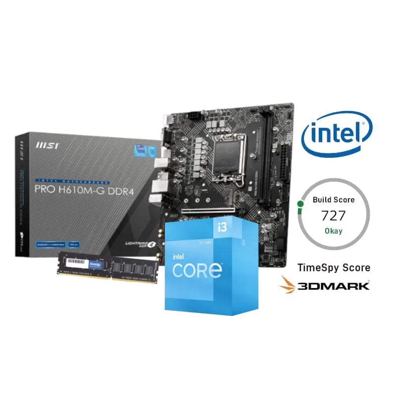 PCBuilder Intel Core i3-12100 LEVEL UP Core Upgrade Kit Y.M Techprops