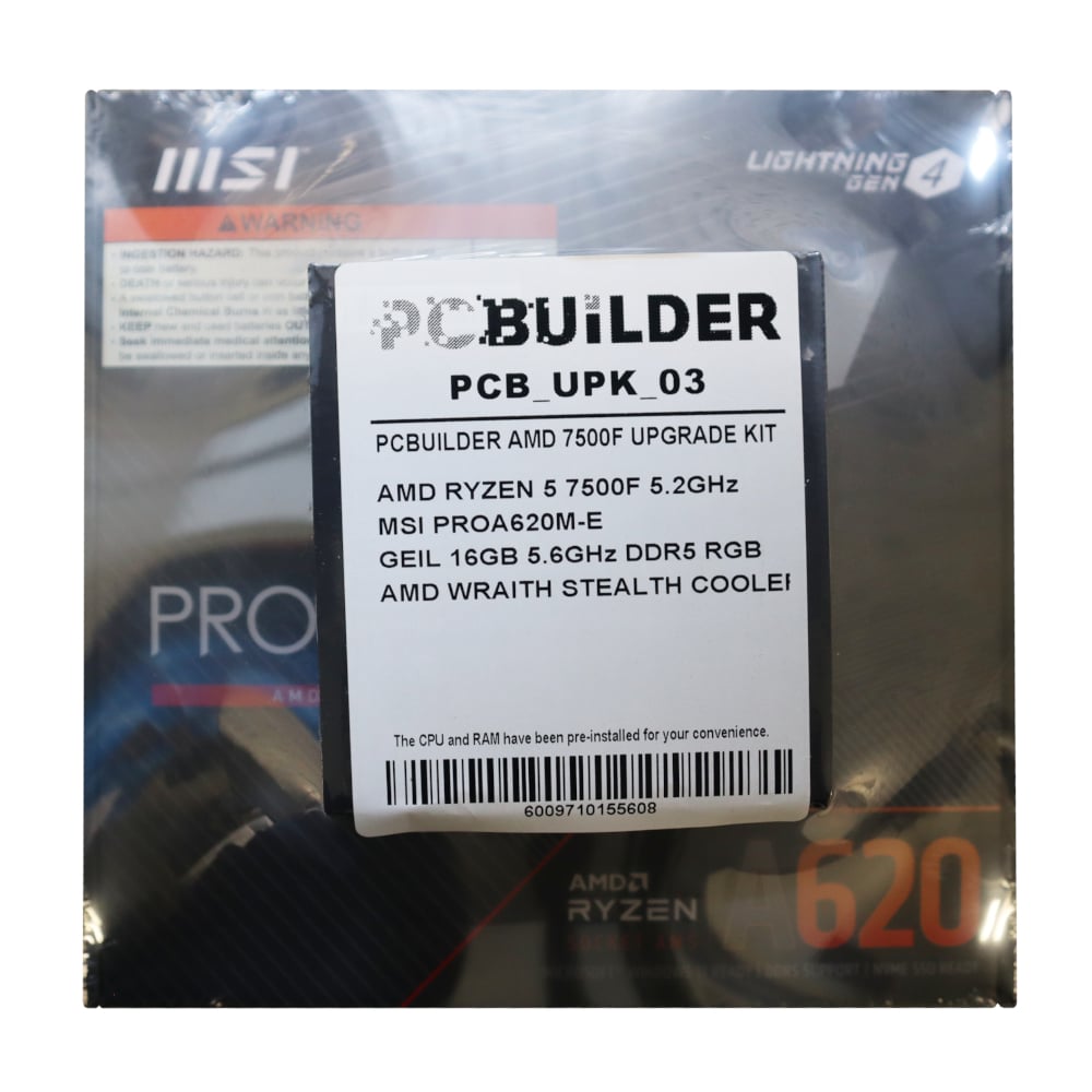 PCBuilder AMD Ryzen 5 7500F LEVEL UP Core Upgrade Kit PCBuilder