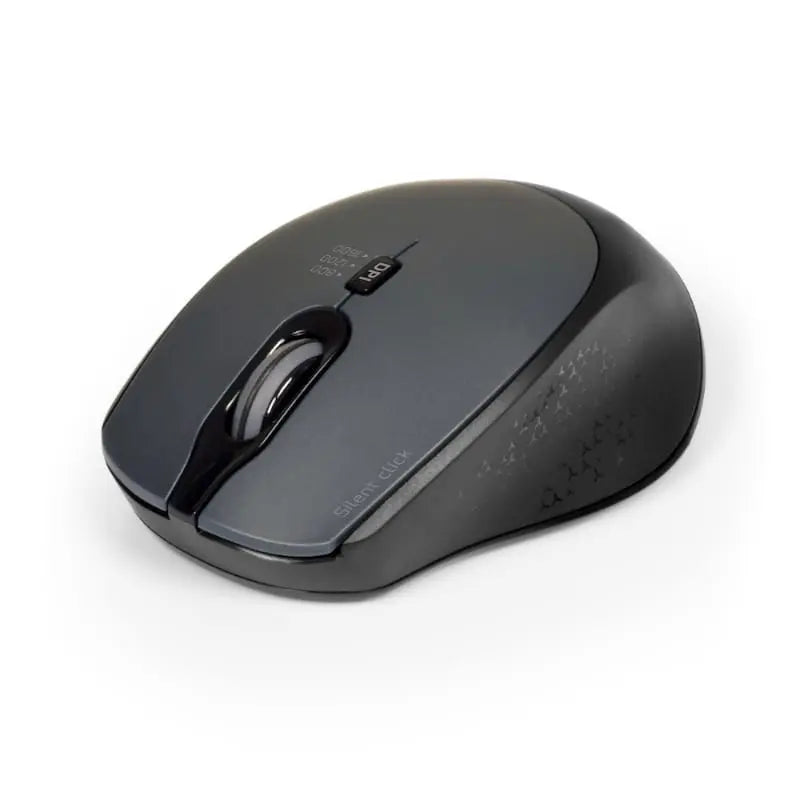 Port Wireless Silent 3600DPI 3 Button USB and Type-C Dongle Mouse – Black Port