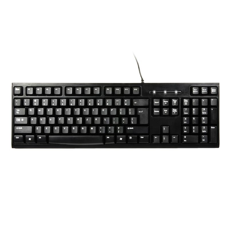 Port Design COMBO Wired Mouse + Keyboard – Black Port