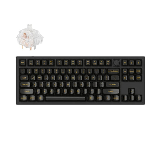 Keychron Q3 80% Brown Switches Aluminium RGB Wired Keyboard – Black