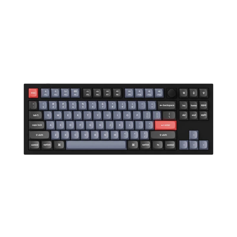 Keychron Q3 80% Red G Pro Switches Aluminium RGB Wired Keyboard – Black