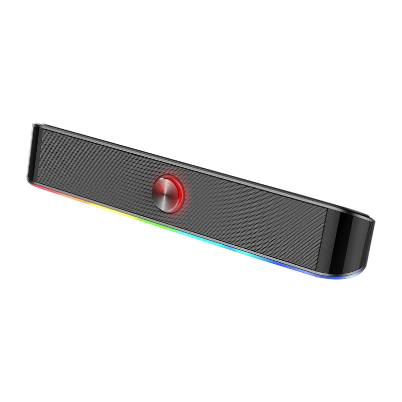 REDRAGON 2.0 Sound Bar ADIEMUS 2 x 3W RGB USB|Aux PC Gaming Speaker – Black Redragon