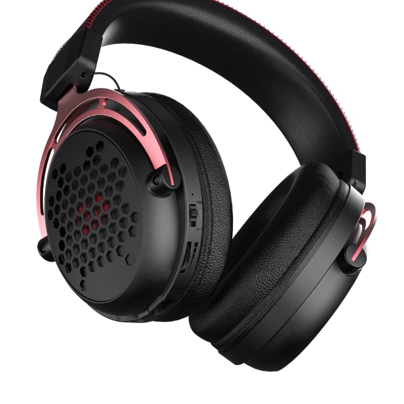 REDRAGON Over-Ear DIOMEDES Honeycomb 3.5mm AUX Gaming Headset – Black