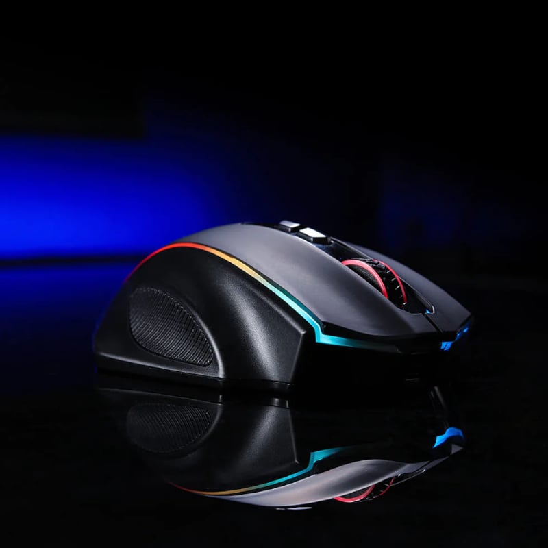 REDRAGON VAMPIRE ELITE Wireless 16000DPI|8 Button|Ergonomic Design|P3335 Optical Sensor|Type-C Cable|RGB Backlit Gaming Mouse – Black