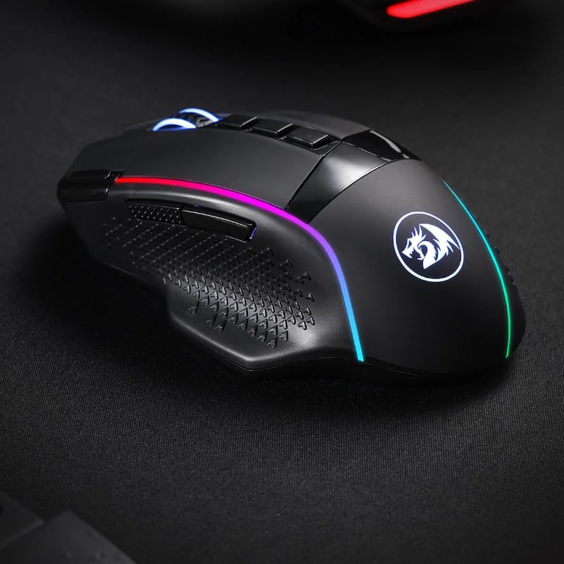 REDRAGON Enlightment 19000DPI RGB Wireless Gaming Mouse – Black