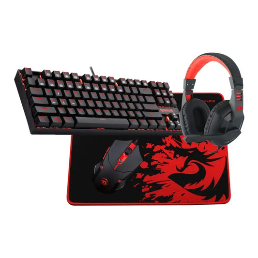 REDRAGON 4IN1 Mechanical Gaming Combo Mouse|Mouse Pad|Headset|Mechanical Keyboard Y.M Techprops