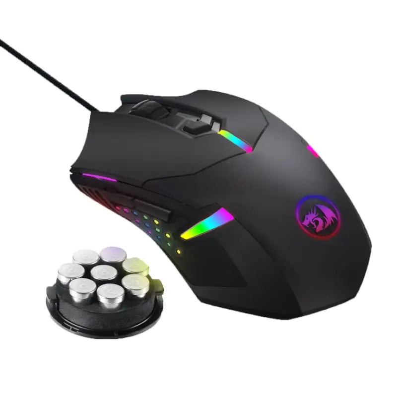 REDRAGON CENTROPHORUS 7200DPI RGB Gaming Mouse – Black REDRAGON