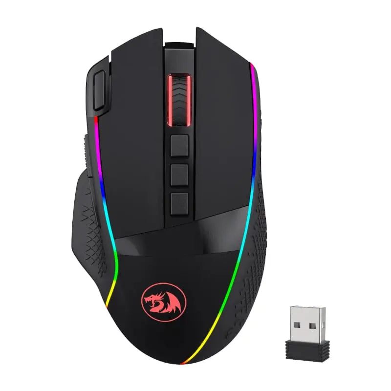 REDRAGON Enlightment 19000DPI RGB Wireless Gaming Mouse – Black Y.M Techprops