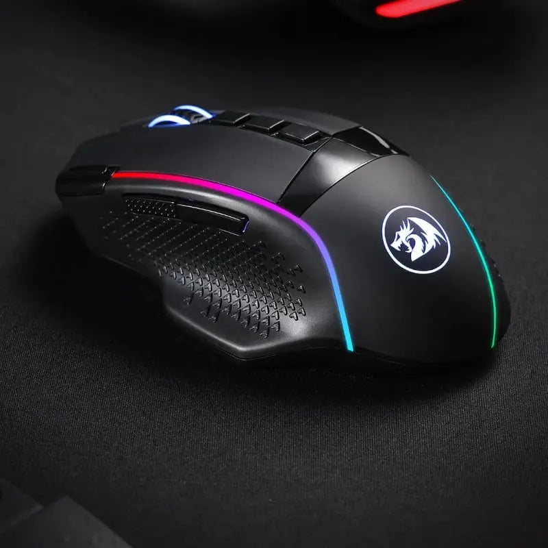 REDRAGON Enlightment 19000DPI RGB Wireless Gaming Mouse – Black Y.M Techprops