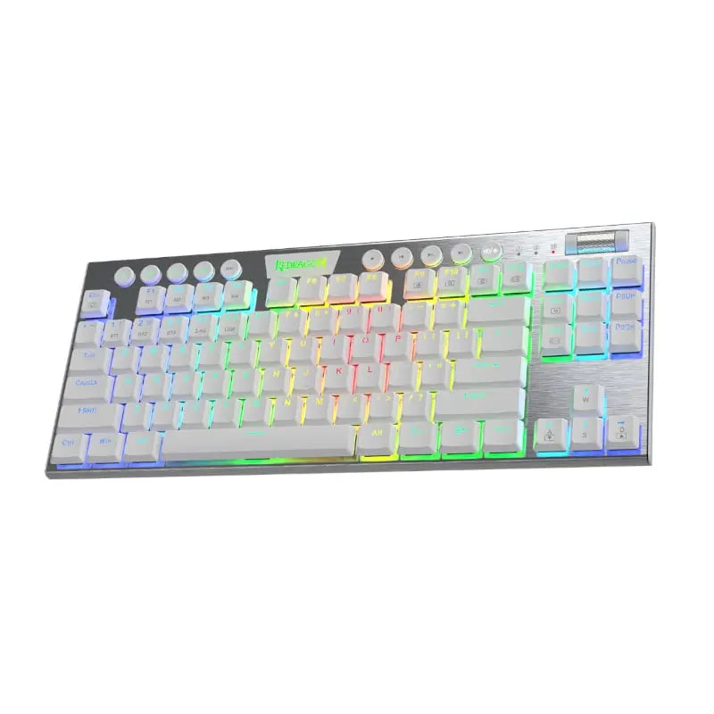 REDRAGON HORUS 87KEY RGB LED SUPER-SLIM ALU FRAME – White Y.M Techprops