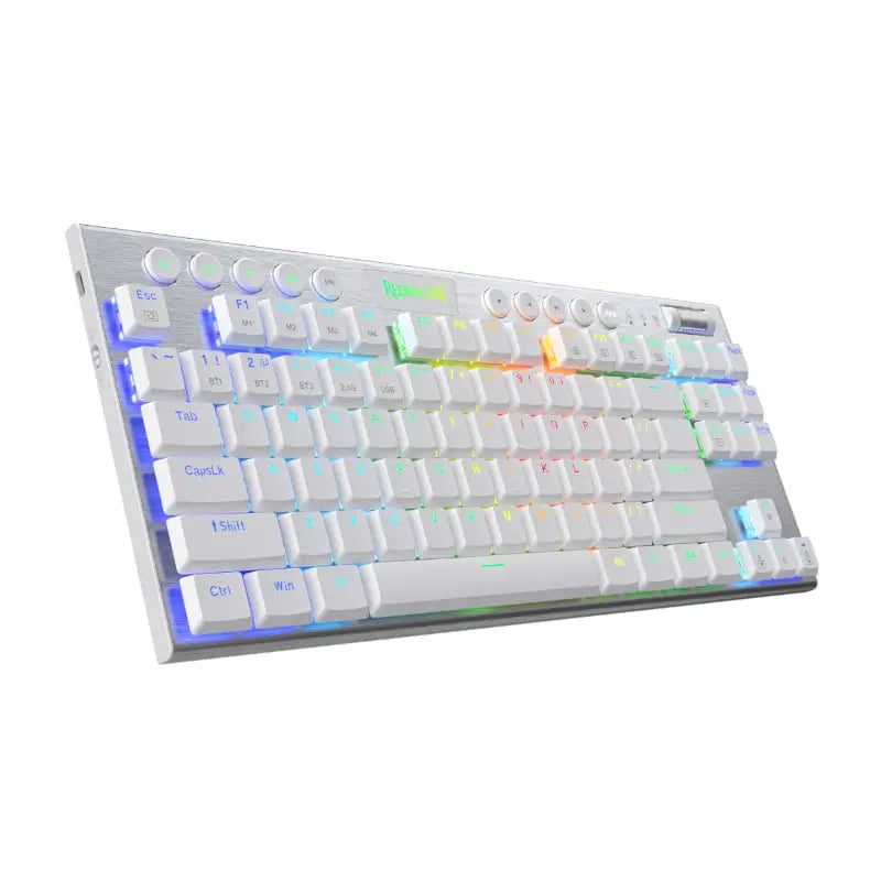 REDRAGON HORUS 87KEY RGB LED SUPER-SLIM ALU FRAME – White Y.M Techprops