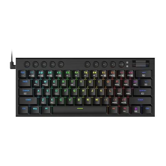 REDRAGON Horus Mini 61Key Red Switch RGB Low Profile Gaming Mechanical Keyboard – Black Redragon