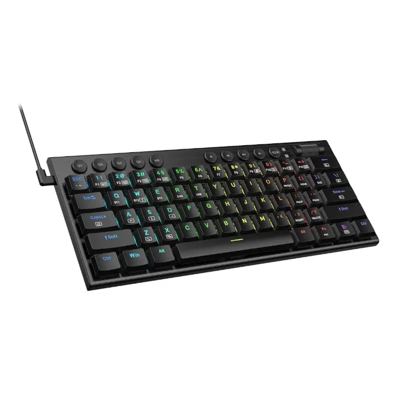 REDRAGON Horus Mini 61Key Red Switch RGB Low Profile Gaming Mechanical Keyboard – Black Redragon