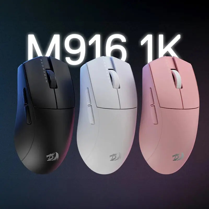 REDRAGON M916 PRO 1K 3-Mode Wireless Gaming Mouse – Pink Redragon