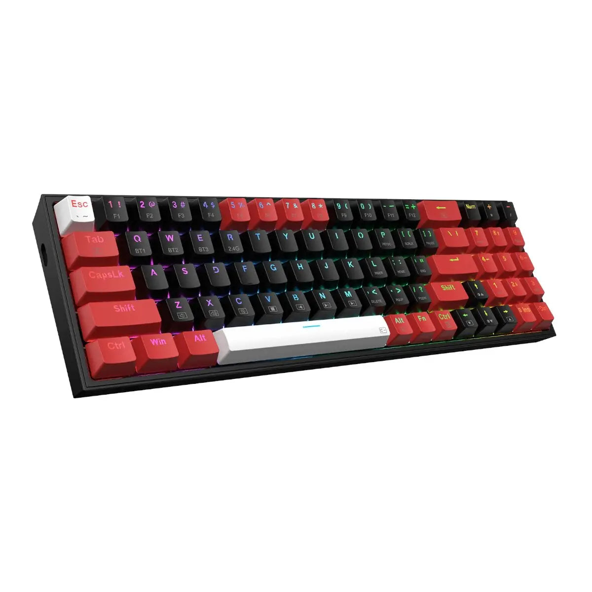 REDRAGON MECHANICAL POLLUX PRO WIRELESS BT|RF GAMING KEYBOARD Y.M Techprops