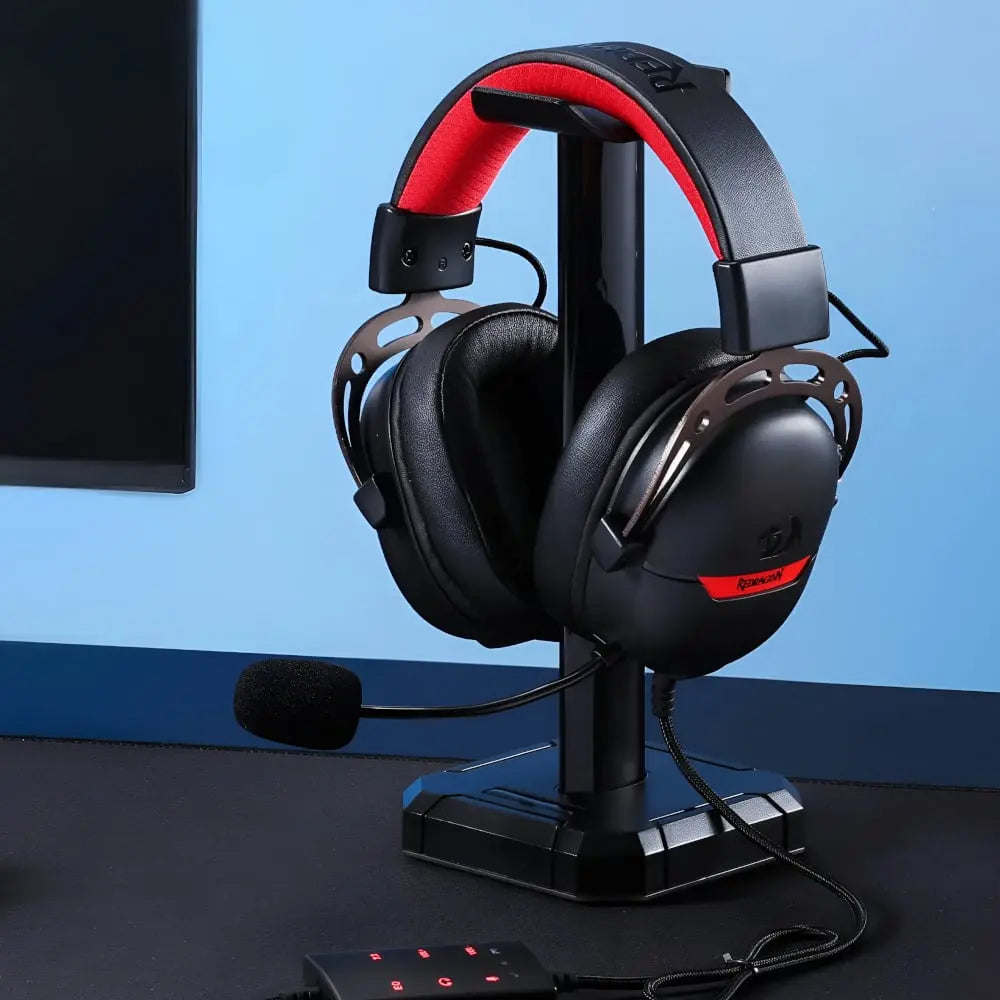 REDRAGON Over-Ear AURORA Gaming Headset – Black Y.M Techprops