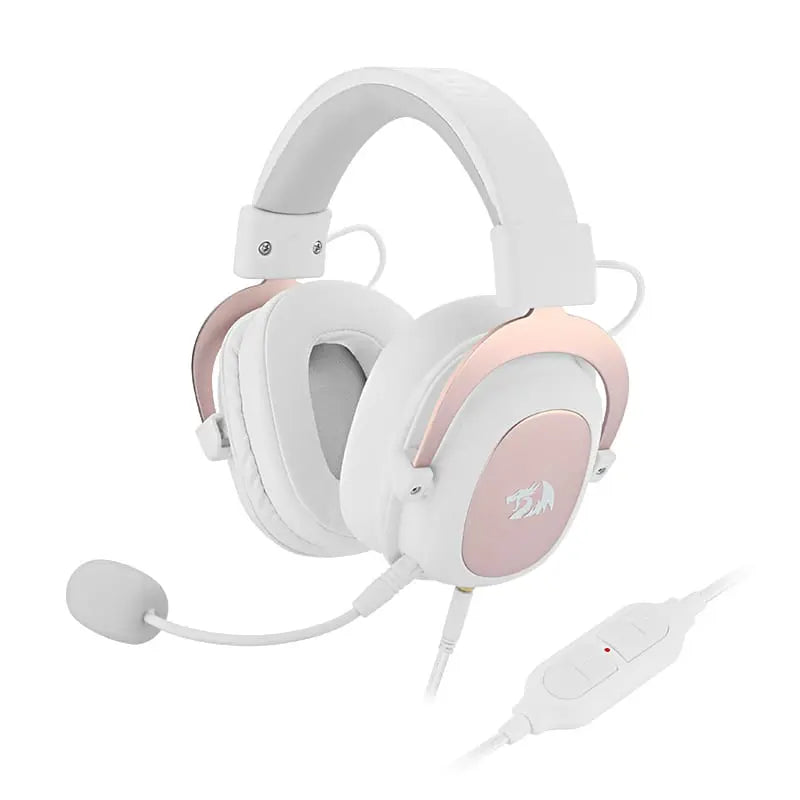 REDRAGON Over-Ear ZEUS 2 USB Gaming Headset – White Y.M Techprops