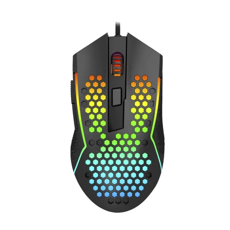 REDRAGON Reaping 6200DPI RGB LightWeight 65g Gaming Mouse – Black Y.M Techprops