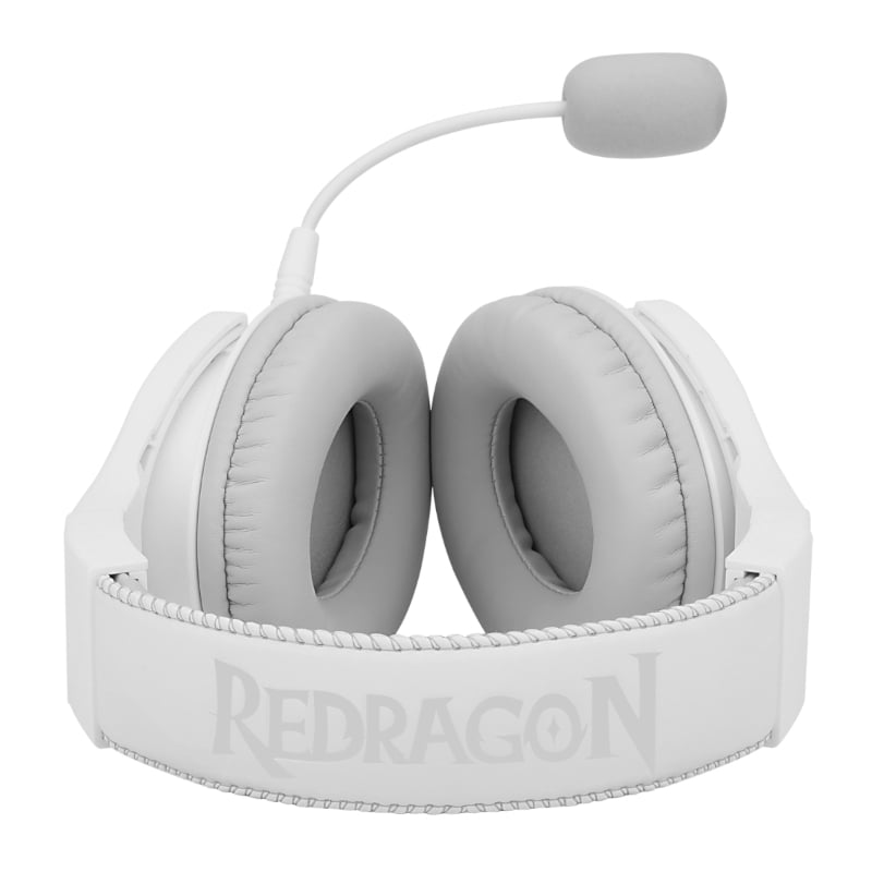 REDRAGON Over-Ear PANDORA USB (Power Only)|Aux (Mic & Headset) RGB Gaming Headset – White Redragon