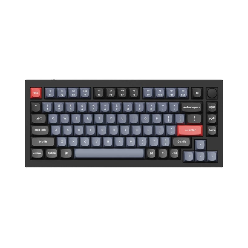 Keychron Q1 75% Red G Pro Switches Aluminium RGB Wired Keyboard – Black Keychron