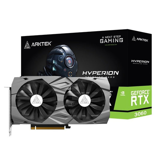 Arktek Geforce RTX3060 DDR6 12GB 192Bit TWIN FANS Graphics Card ARKTEK