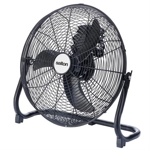 Salton High Velocity 40cm Black Floor Fan Salton