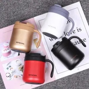 Stainless Steel Leak Proof Vacuum Coffee Mug with Handle Y.M Techprops