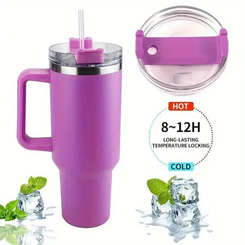 Stainless Steel Vacuum Flask with Straw 900ml Y.M Techprops