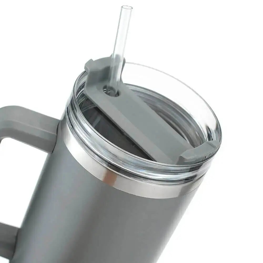 Stainless Steel Vacuum Flask with Straw 900ml Y.M Techprops