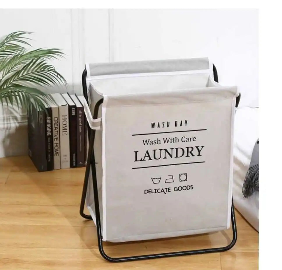 Steel Frame Collapsible Laundry Hamper Wash Day Laundry Basket Y.M Techprops