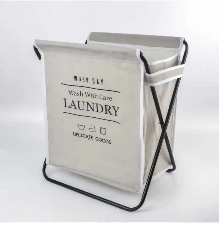 Steel Frame Collapsible Laundry Hamper Wash Day Laundry Basket Y.M Techprops