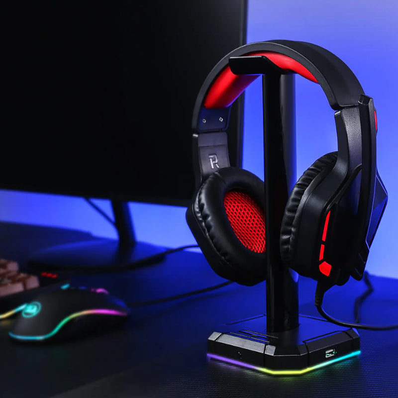 REDRAGON Over-Ear THEMIS Aux Gaming Headset – Black