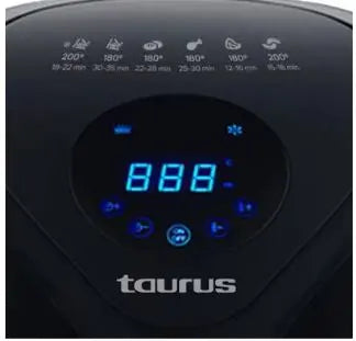 Taurus 3.6L Air Fryer Digital Black with Timer 1400w Taurus