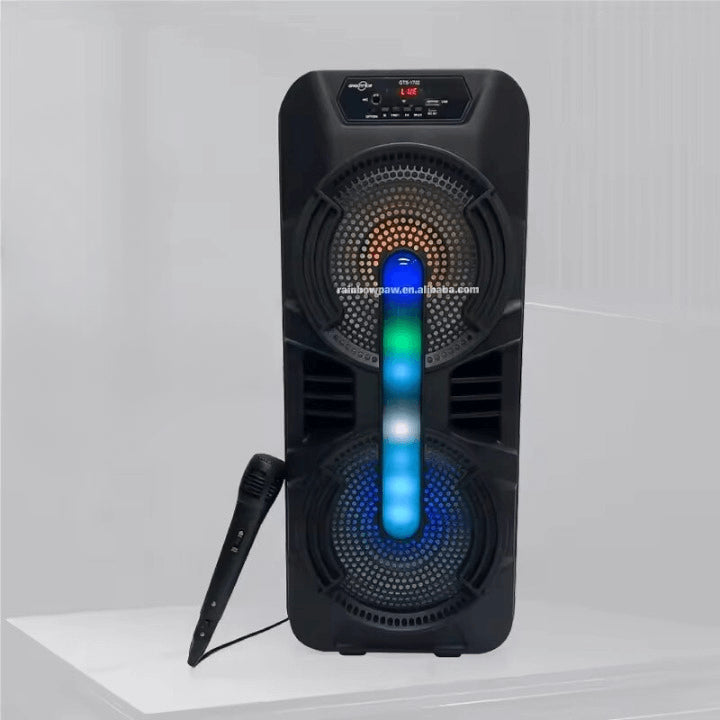 Wireless Portable Outdoor Speaker 8 Inch with Wired Microphone Y.M Techprops