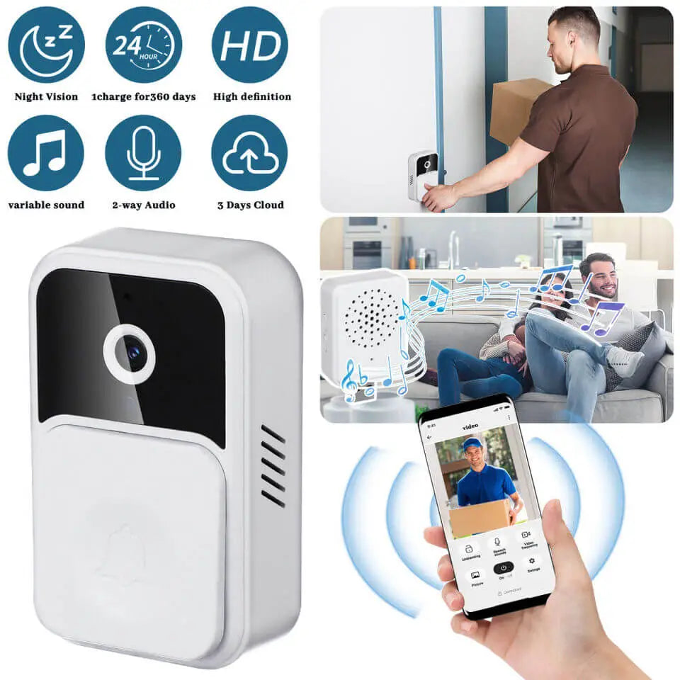 Wireless Smart Video Doorbell Y.M Techprops