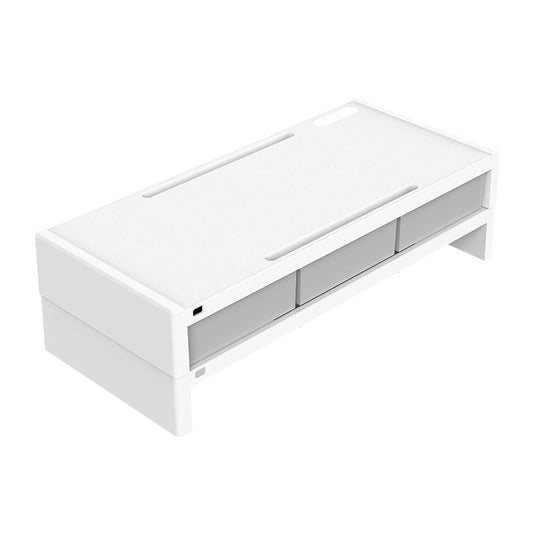 ORICO 14cm Desktop Monitor Stand with Drawers – White